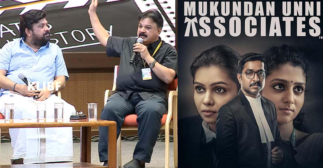 Edavela Babu was speaking at the ‘Cinemayum Ezhuthum’ discussion held at the National Legislature’s Book festival. Photo: Video still