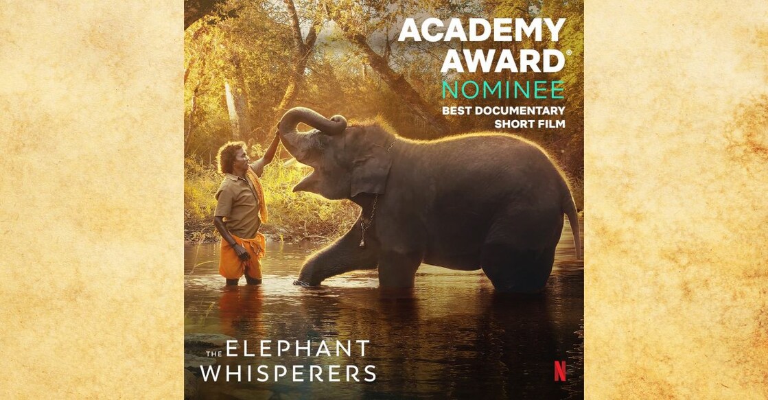 'The Elephant Whisperers' depicts an unbreakable bond between two abandoned elephants and their caretakers. It is produced by Guneet Monga and Achin Jain of Sikhya Entertainment. Photo: Twitter/@guneetm