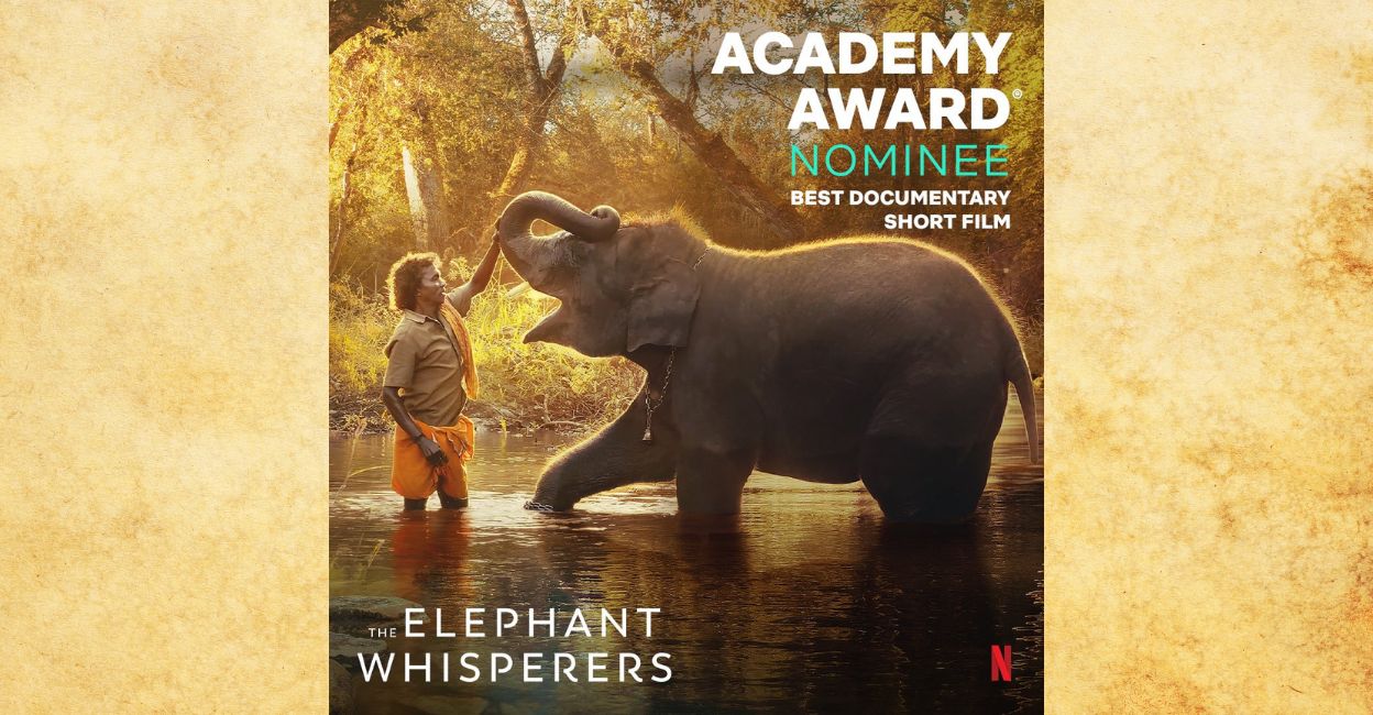 'The Elephant Whisperers' depicts an unbreakable bond between two abandoned elephants and their caretakers. It is produced by Guneet Monga and Achin Jain of Sikhya Entertainment. Photo: Twitter/@guneetm