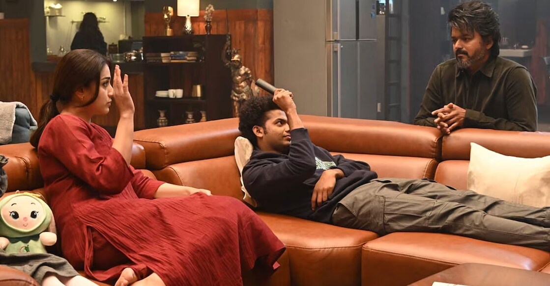 Trisha, Mathew Thomas, Vijay. Photo: Manorama Online