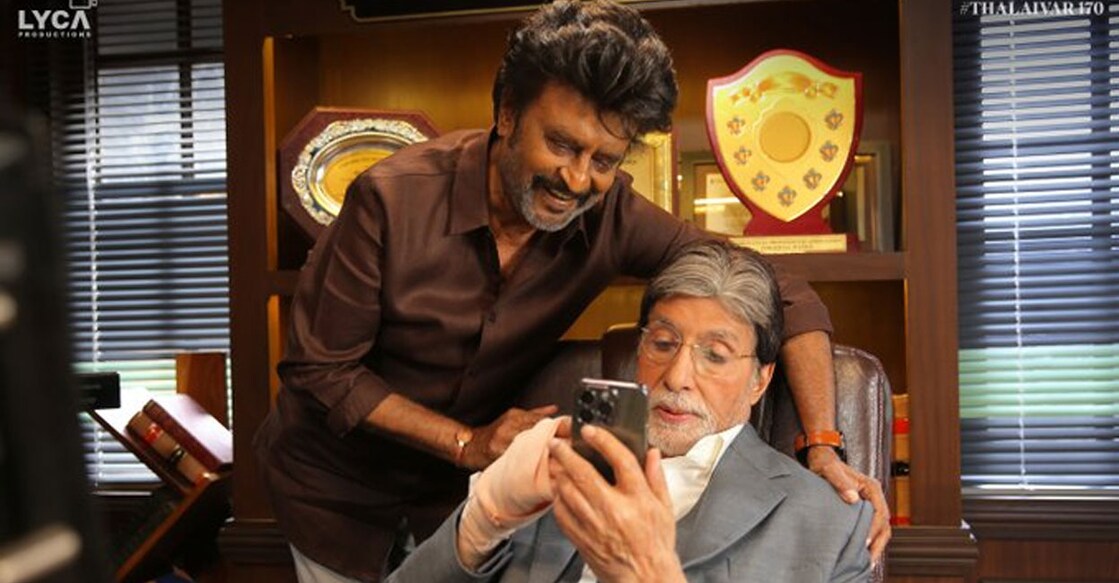 Rajinikanth, Amitabh Bachchan. Photo: X/@LycaProductions