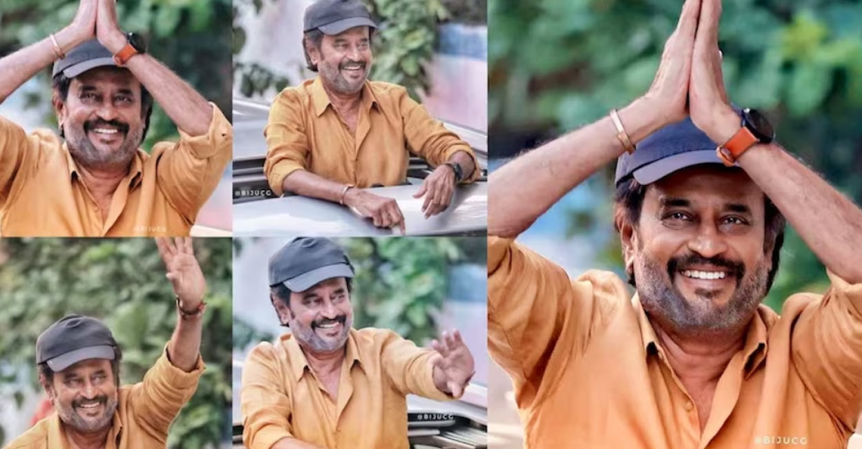 rajinikanth-film-shoot Rajinikanth is in Thiruvananthapuram for a 10-day film shoot. Photo: Instagram | Biju CC