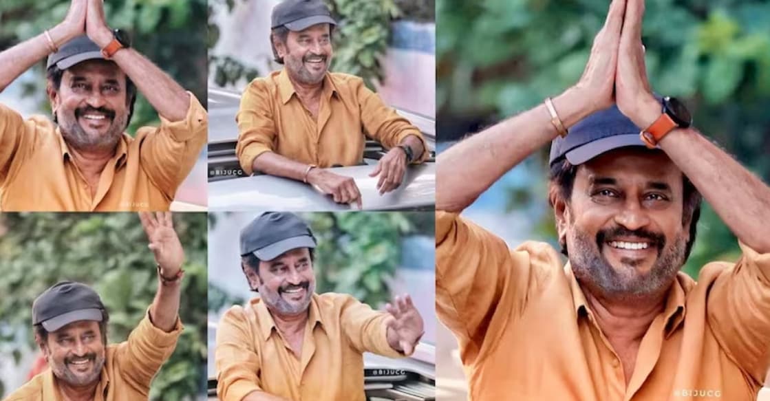 Rajinikanth is in Thiruvananthapuram for a 10-day film shoot. Photo: Instagram | Biju CC
