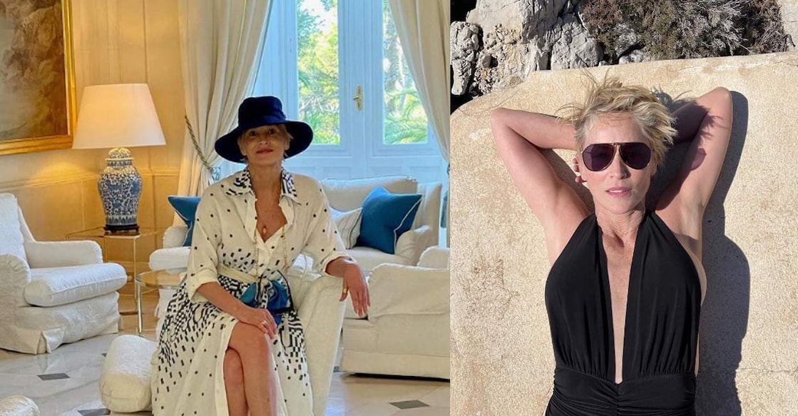 The actor says she requires eight hours of sleep every day to ensure she doesn't get seizures. Photos: Instagram | Sharon Stone |  @paris_libby