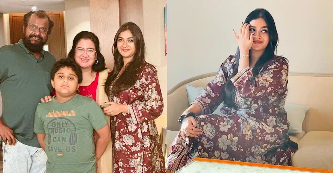 Urvasi and family. Photo: Instagram/Urvasi