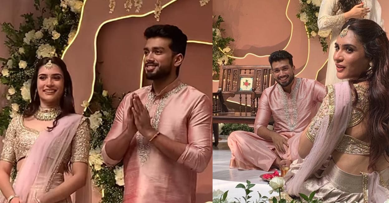 Kalidas Jayaram Gets Engaged To Model Tarini Kalingarayar ...