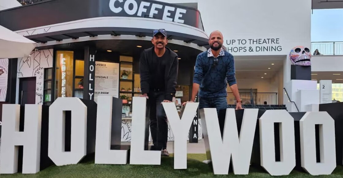 Director Jude Anthony and producer Venu Kunnappilly are currently in the US for the promotions of the film. Photo | Facebook