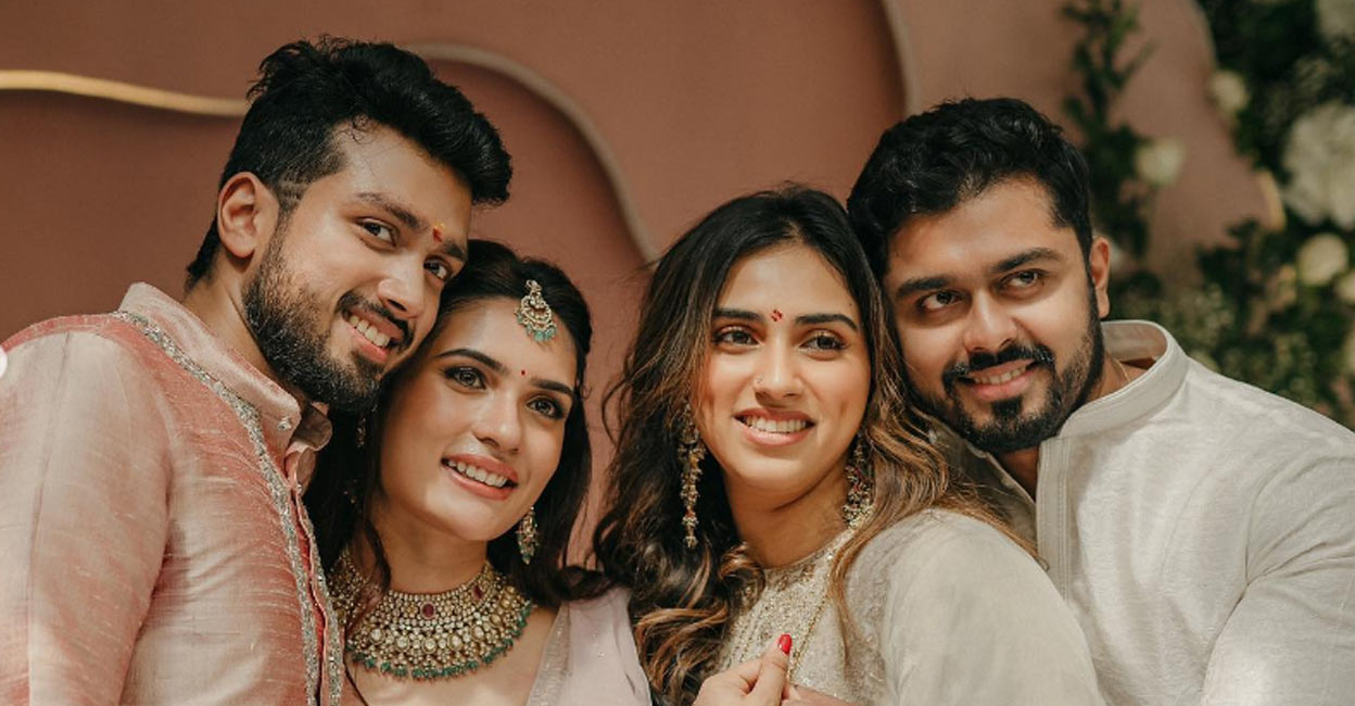 malavika-jayaram-latest Kalidas and Tarini got engaged in an intimate ceremony in Chennai. Photos | Instagram (@malavika.jayaram)