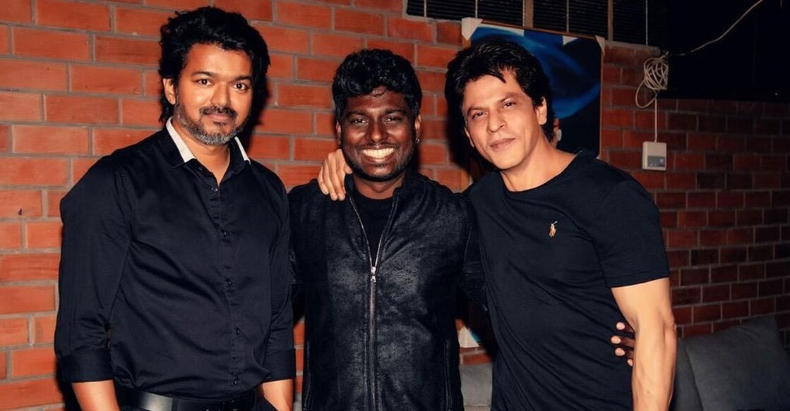Vijay, Atlee, Shah Rukh Khan. Photo: Instagram/Atlee