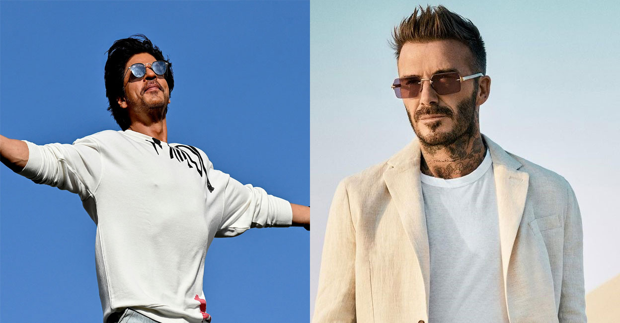 SRK, Beckham. Photo: IMDb/Instagram/David Beckham