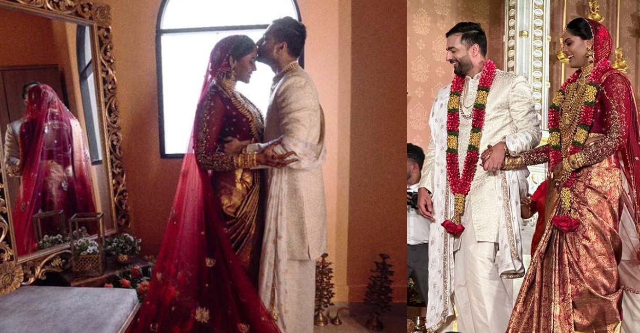 karthika-nair-marriage Karthika had introduced Rohit Menon on social media recently. Photos | Instagram (karthika_nair9)
