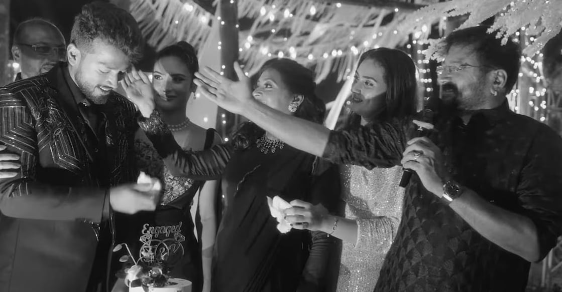 Kalidas Jayaram engagement. Photo: Instagram/Kalidas