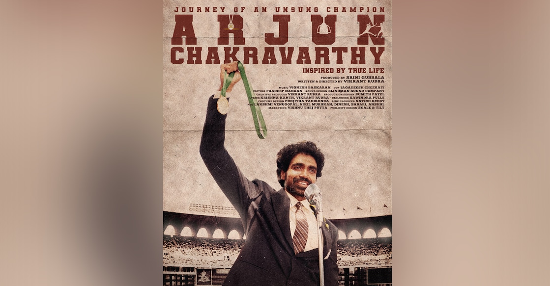 arjun-chakravarthy-poster-main ‘Arjun Chakravarthy', which is being shot simultaneously in Telugu and Tamil, is slated for a pan-India release with dubbed versions in Hindi, Malayalam, and Kannada. Photo: Special Arrangement