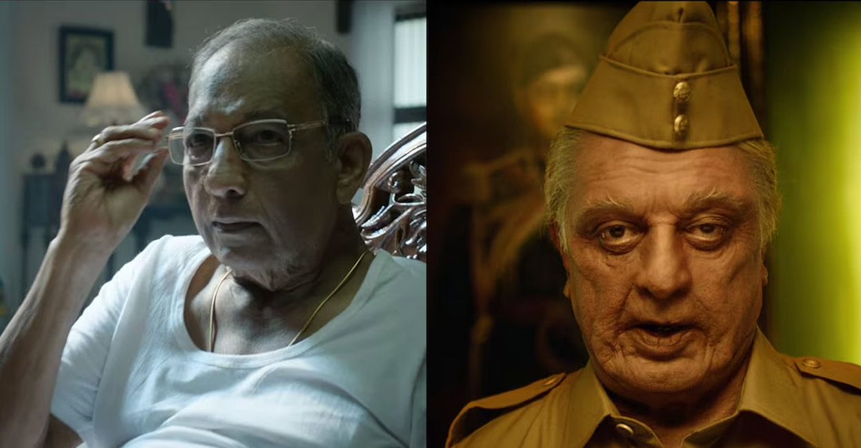 indian-2-latest The late Nedumudi Venu who appeared as CBI officer Krishnaswamy in the first part will be retained through VFX. Photo | Trailer