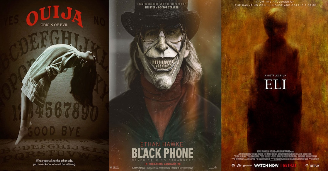 Posters of horror movies on Netflix. Photo: IMDb