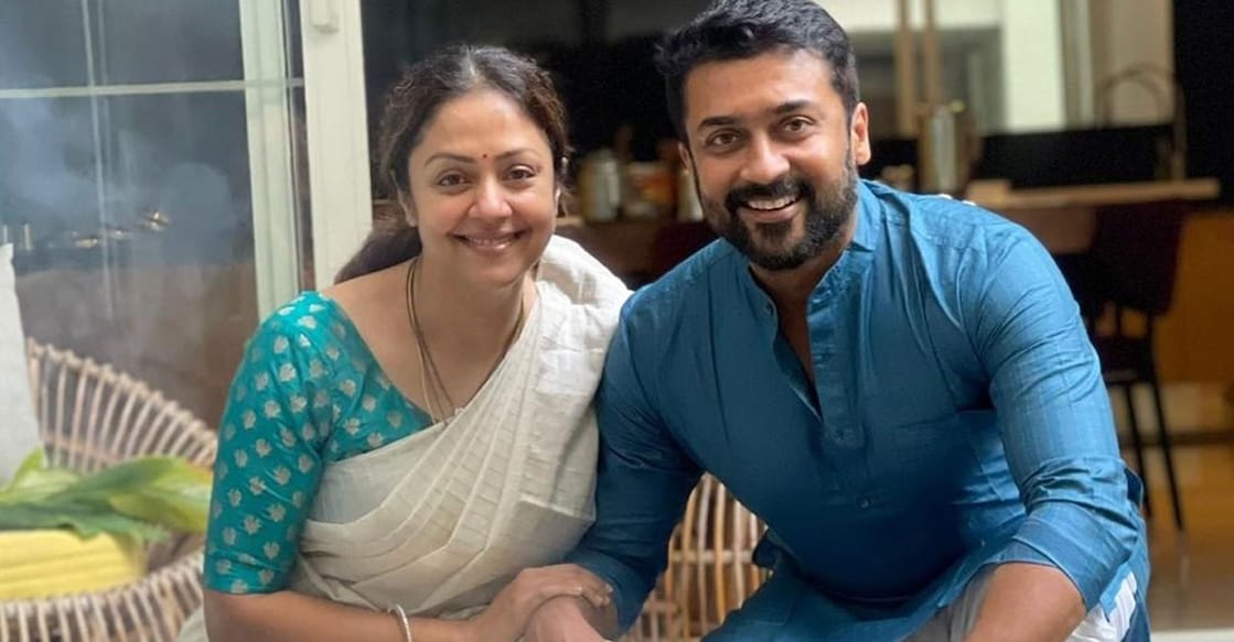 Jyotika, Suriya. Photo: Instagram/Jyotika