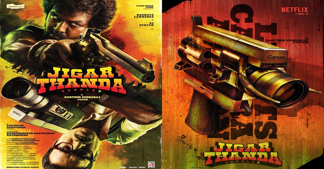Jigarthanda Double X posters. Photo: IMDb
