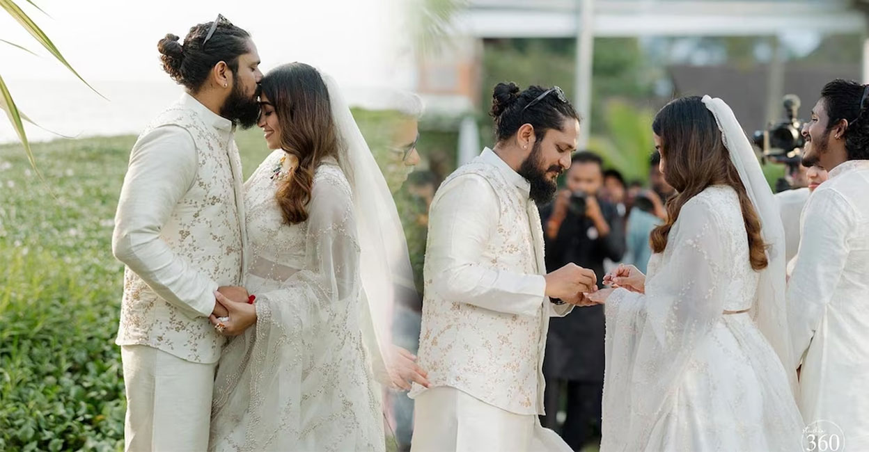 jomon-wedding Jomon T John, Ansu Elsa Verghese. Photo: Instagram