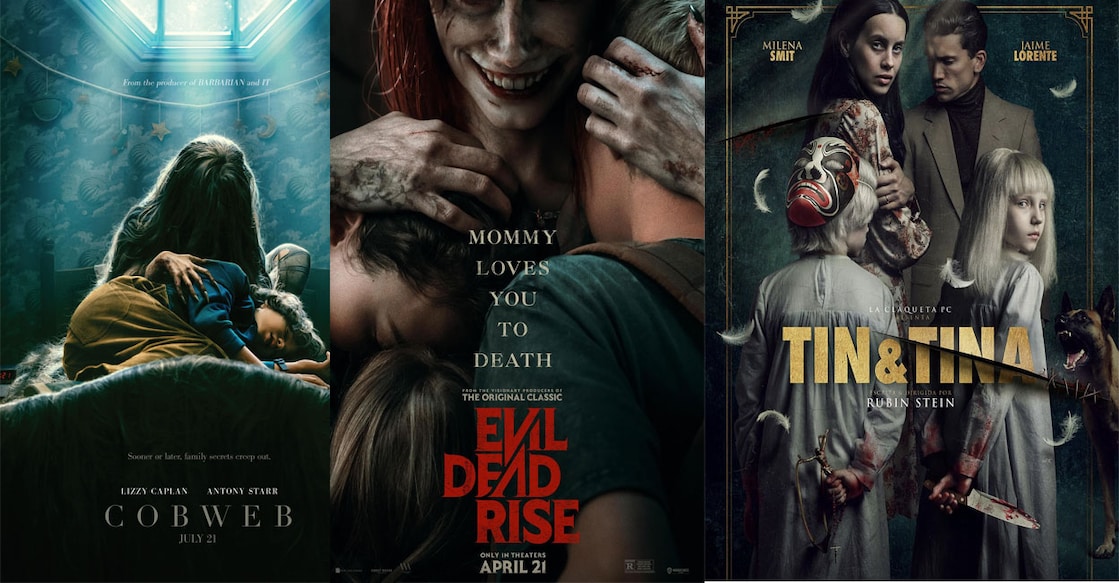 Posters of horror movies. Photo: IMDb