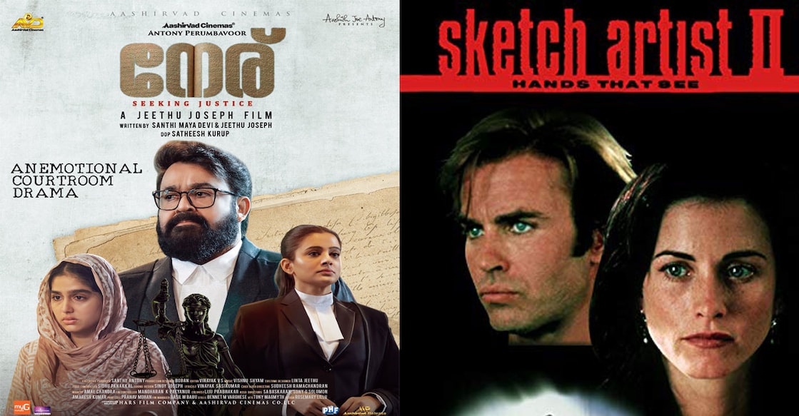 Posters of 'Neru', 'Sketch Artist II'. Photo: IMDb