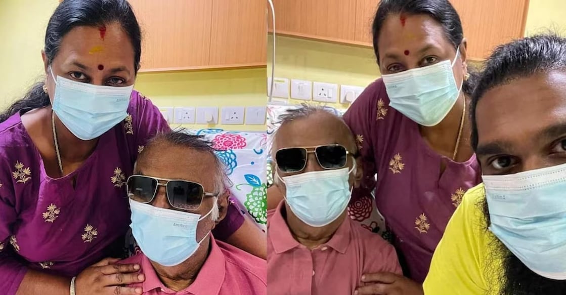 The actor was hospitalised for cough and cold. His health condition has been fluctuating over the past few years. Photo | Facebook