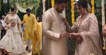 Star couple Jayaram, Parvathy's daughter Malavika gets engaged