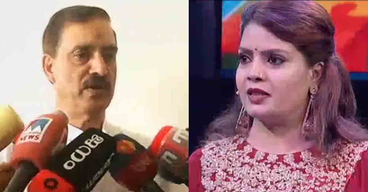 Dr Sunny P Orathel, Superintendent of Rajagiri Hospital, who was treating Subi during her last days, speaking to the media; Subi Suresh. Screengrab: Manorama News