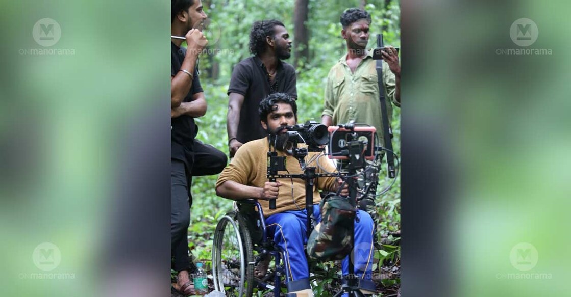 Alan during the shooting of his film 'Gloora'. Photo: Manorama