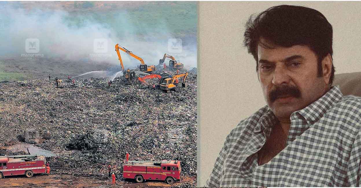 Mammootty has also underlined the need for more effective waste management practices in line with the changes the city has undergone. Photo: Manorama/Screengrab