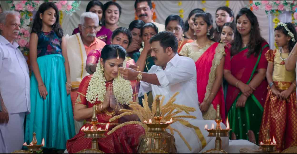 Jawanum Mullapoovum trailer promises fun-filled family drama Sumesh plays a soldier in the film while Sshivada essays the role of his wife Jayashree, a teacher. Videograb