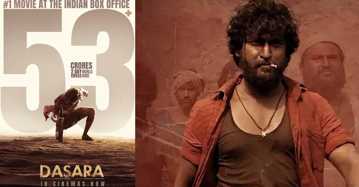 Day 2 of 'Dasara': Nani, Keerthy Suresh's film scripts box office ...