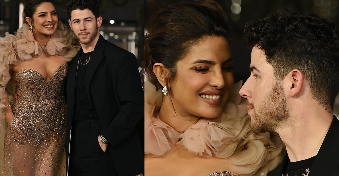 'Citadel' star Priyanka Chopra and her husband Nick Jonas landed in Mumbai on Friday afternoon, along with their daughter Malti Marie. Photo: AFP| Sujit Jaiswal