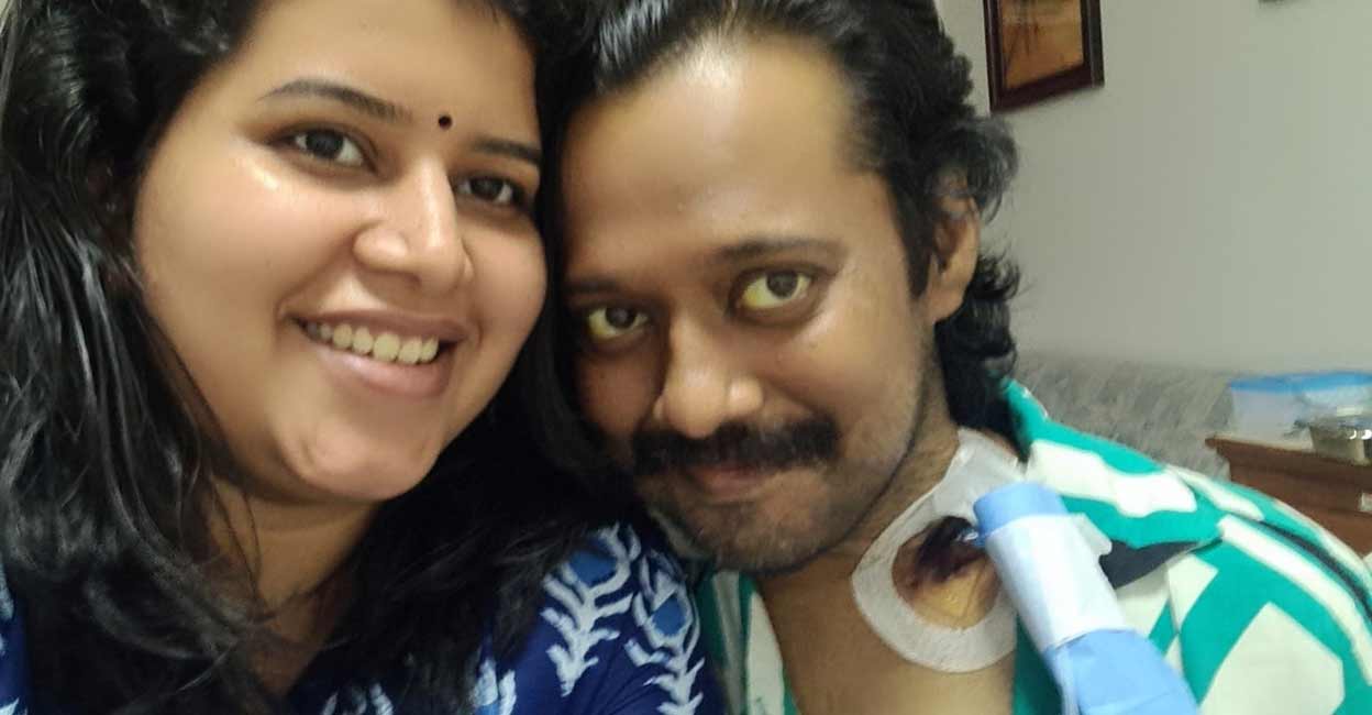 bala-elizabeth-hospital Bala and his wife had posted a cake-cutting video from the hospital on the couple's second wedding anniversary, prior to the surgery. Photo: Facebook