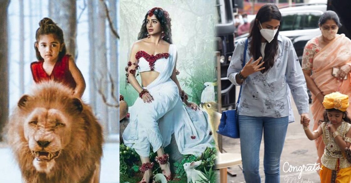 The six-year-old girl plays young prince Bharata in the movie. Photos: Twitter