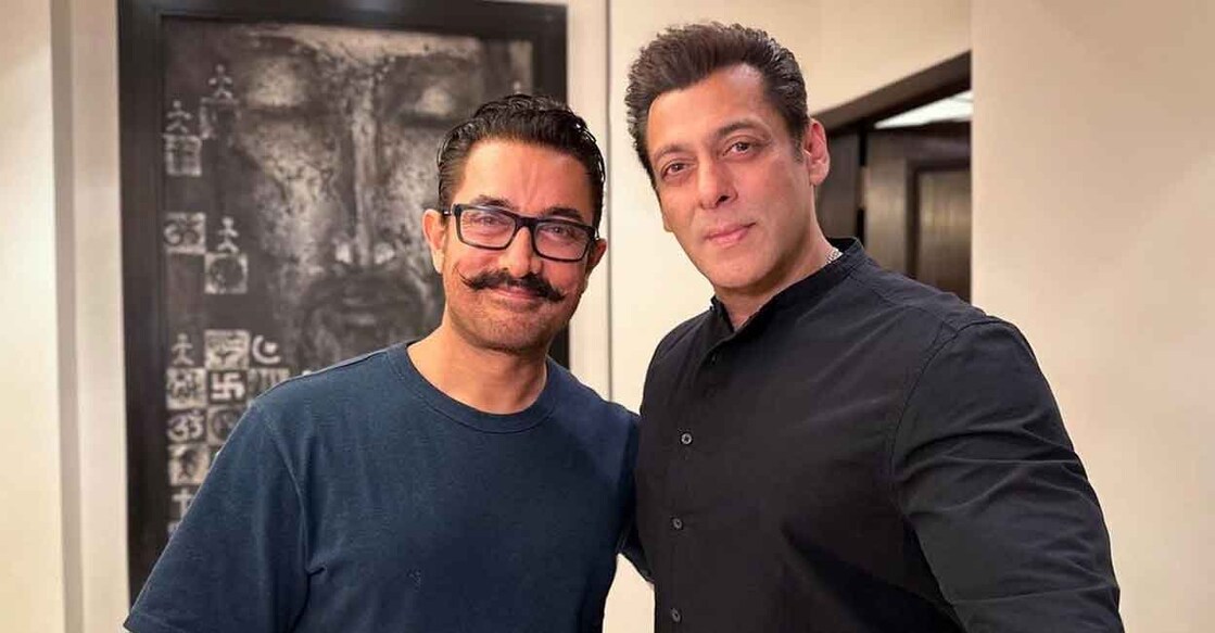 Actors Aamir Khan and Salman Khan. Photo: Instagram/Salman Khan