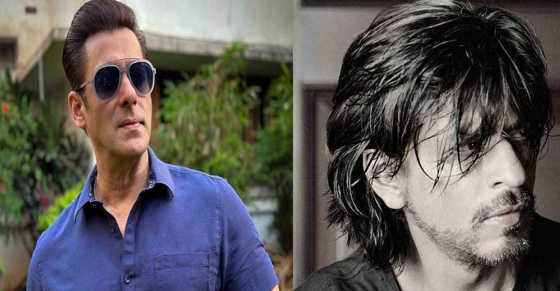 Actors Salman Khan and Shah Rukh Khan. Photo: Instagram