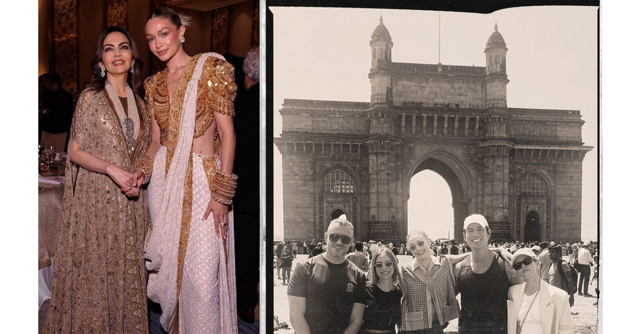 Gigi shared a series of photographs from the inauguration and her visit to the Gateway of India. Photo: IANS
