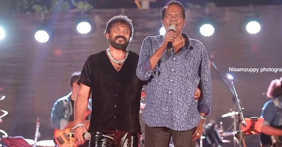 Samad’s music event was held as part of the festival at Eroor Murugan Temple. Photo: Video still