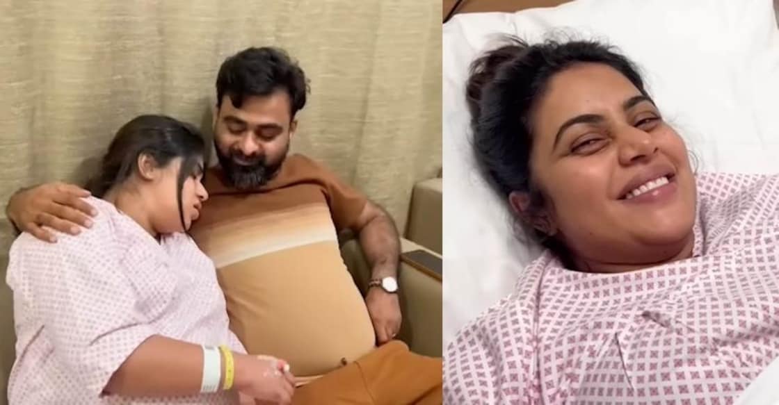 The video ends with her mother holding the newborn baby boy in her arms. Photo: YouTube