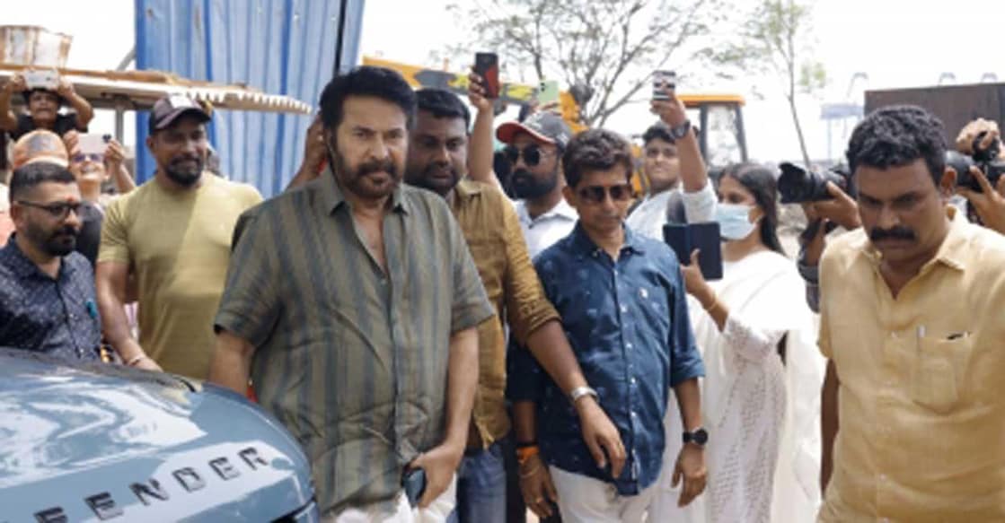Mammootty The film also stars Gautam Menon, Sunny Wayne, Jagdish, Divya Pillai, and Aishwarya Menon in key roles. Photo: IANS