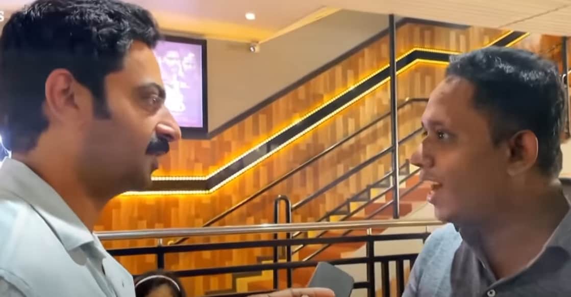 Saiju plays Janaki's (Navya Nair) husband in 'Janaki Jane'. Photo: YouTube still