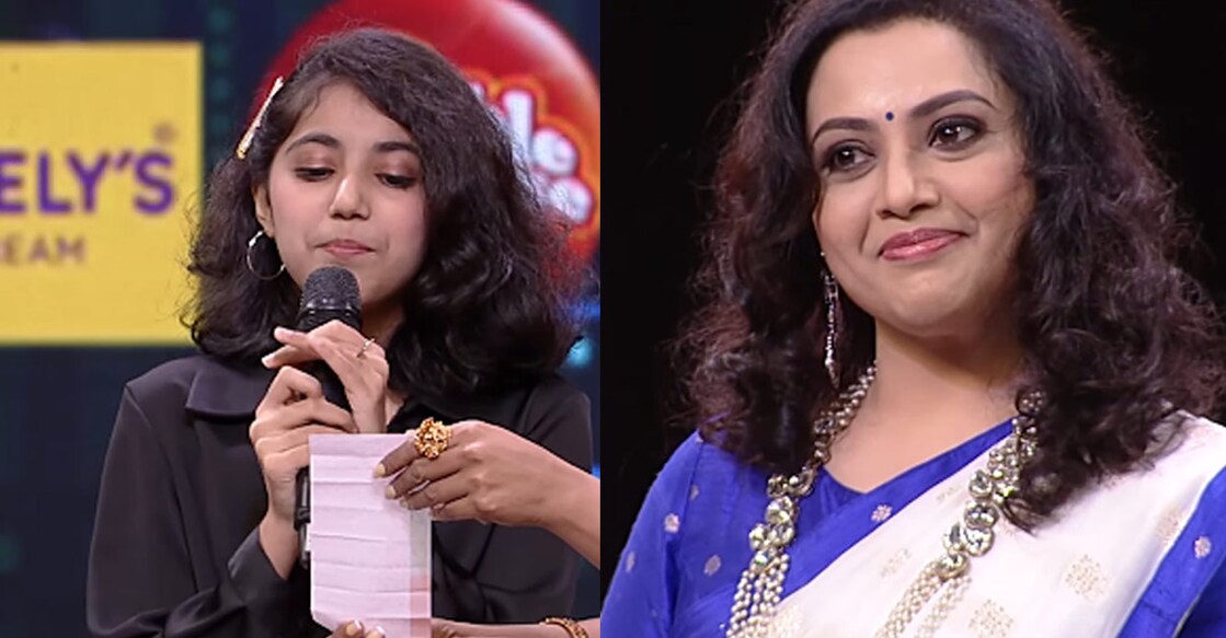 Nainika said her mother was her greatest inspiration. Photo: YouTube | Mazhavil Manorama