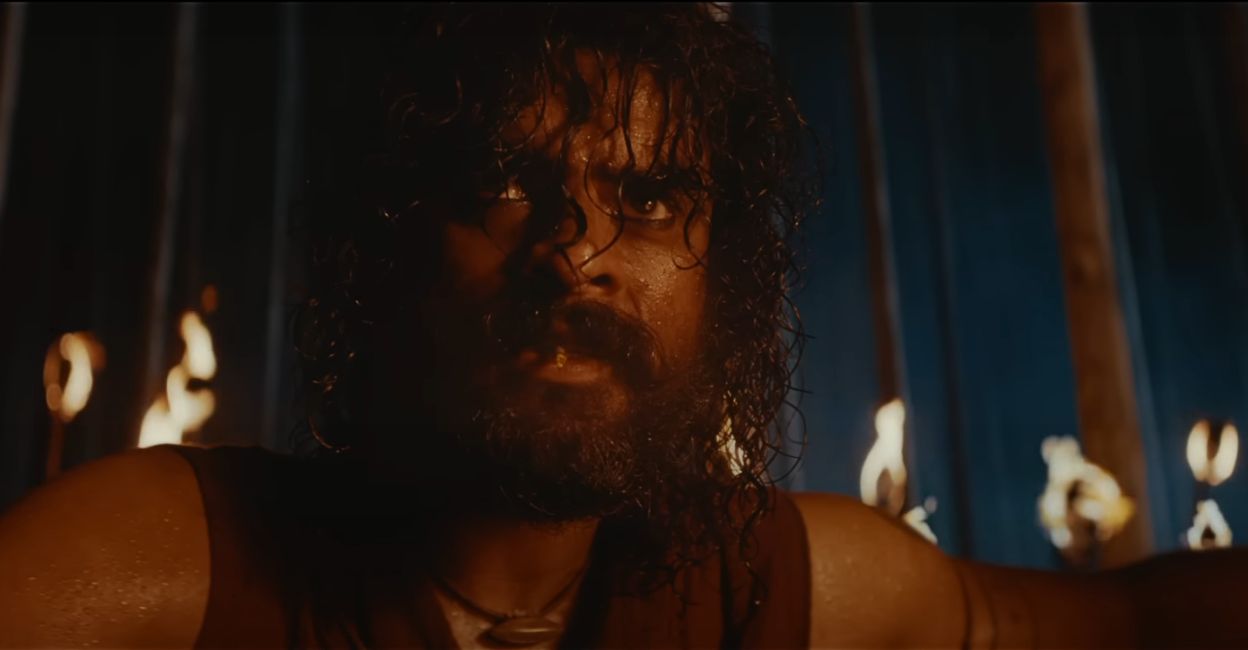 arm-teaser Tovino Thomas as Maniyan in 'Ajayante Randam Moshanam'.