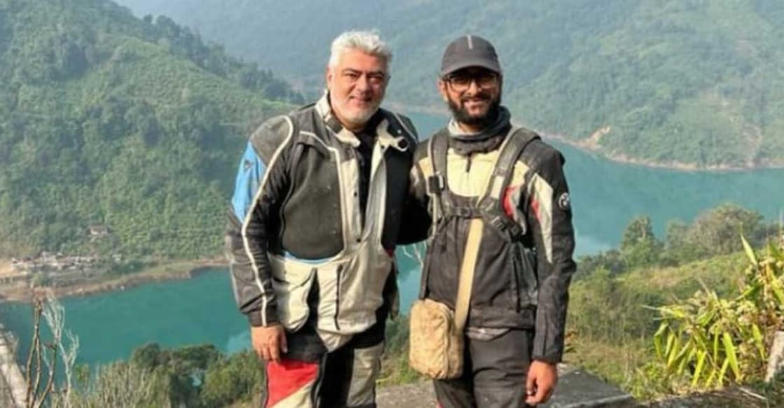 Thala Ajith, Sugat Satpathy. Photo: Twitter/@ThalaAjith_FC