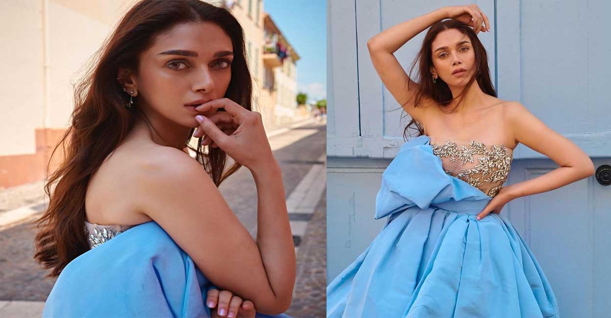 Aditi Rao Hydari shines at Cannes in a breathtaking blue gown Onmanorama