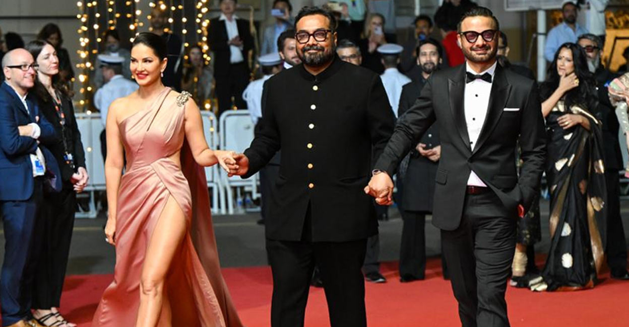Kashyap was joined at the festival by actors Rahul Bhatt and Sunny Leone. Photo: IANS
