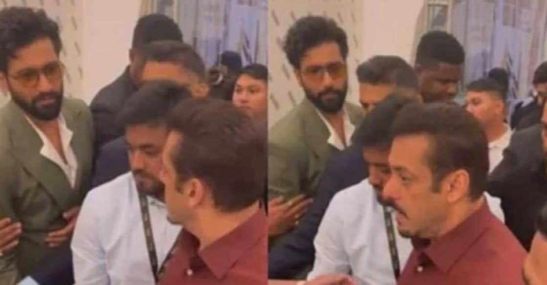 Vicky, Salman The incident has sparked mixed reactions among netizens. Photo: IANS
