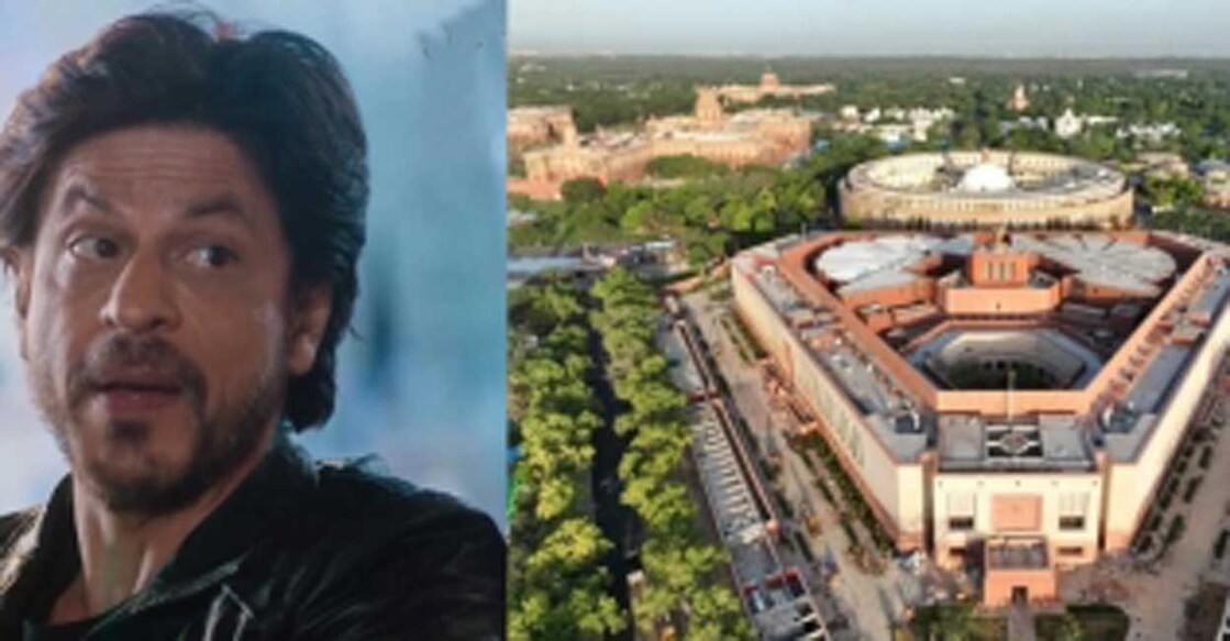 Shah Rukh Khan, New Parliament Building. Photo: IANS