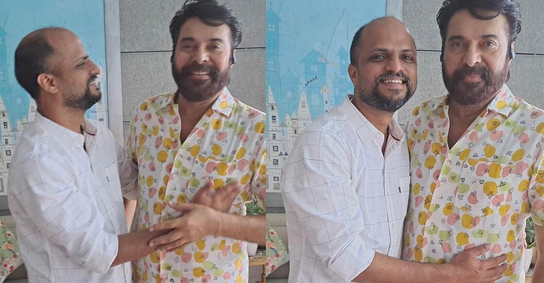 The director also thanked Mammootty for holding him close. Photos: Facebook | Jude Anthany Joseph