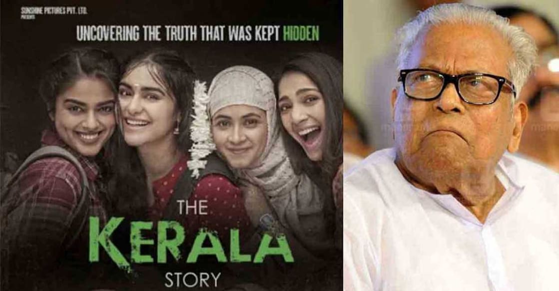 The Kerala Story The main cut-out part is the interview of former Kerala Chief Minister V S Achuthanandan. Photo: Manorama